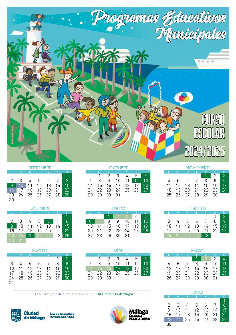 Calendario escolar Malaga 24-25